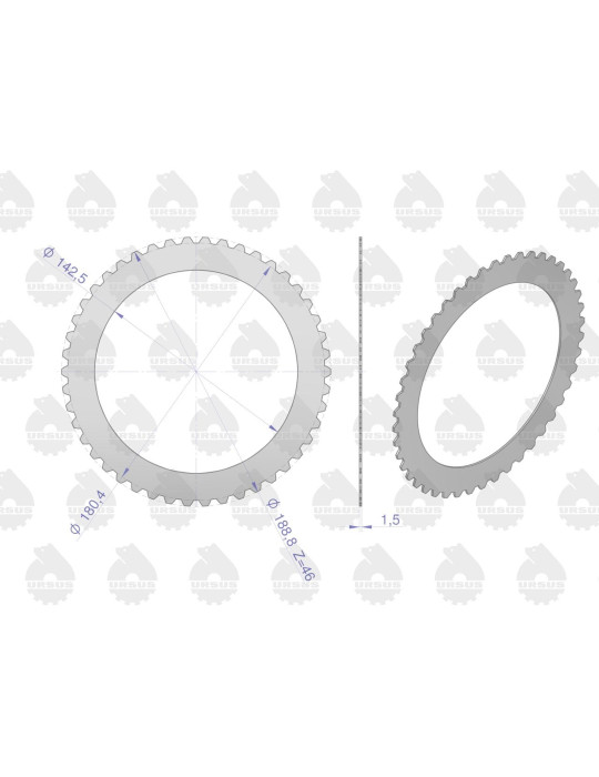 Tarcza 80126032
wzmacniacza stal kpl. 4szt
