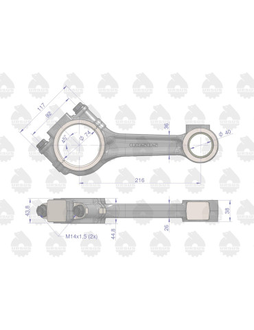Korbowód 89003529
turbo
 2