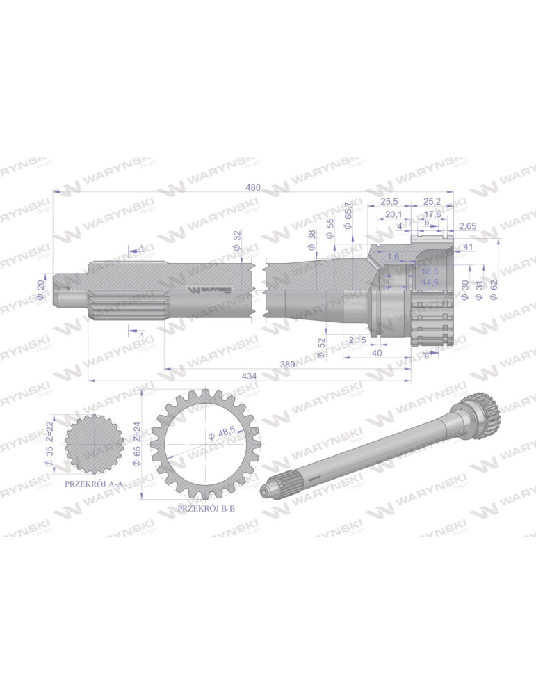WAŁEK SPRZĘGŁOWY
 86126086
ZMN Świdwin 
sprzęgłowy