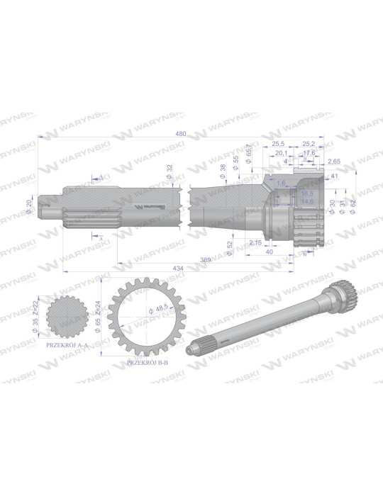 WAŁEK SPRZĘGŁOWY
 86126086
ZMN Świdwin 
sprzęgłowy