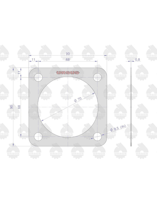 Uszczelka 80126055
skrzynia bok