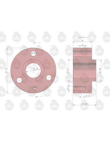 PIASTA KOŁA POŚREDNIEGO
 80004006  89004002 2