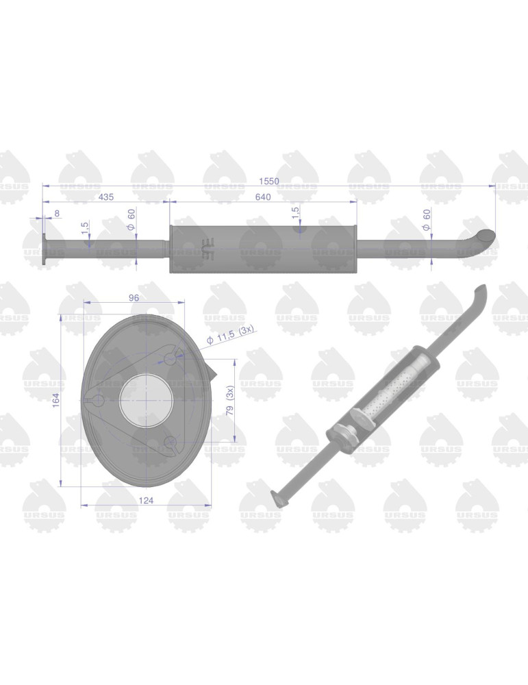 TŁUMIK NASADZANY 1550 URSUS OEM
80014040U  8kg