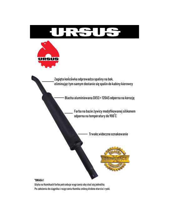 TŁUMIK NASADZANY 1550 URSUS OEM
80014040U  8kg