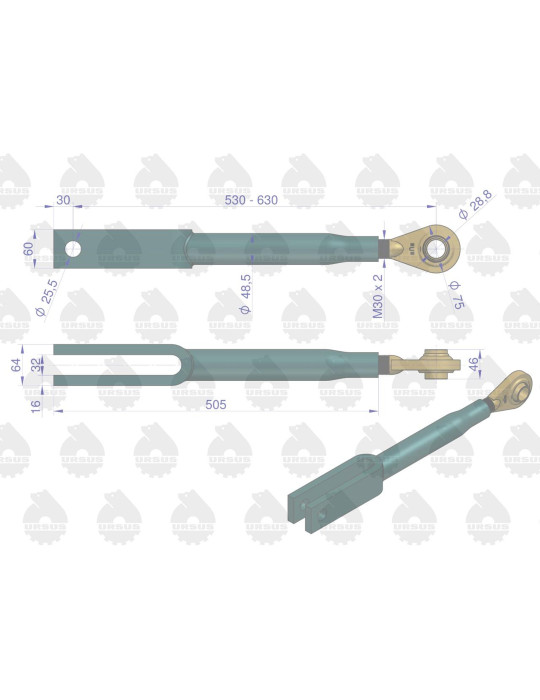 WIESZAK 86450989 LEWY 4-CYL 
URSUS oem
lewy kpl. bez korbki  dzielony gwint 30x3,5
