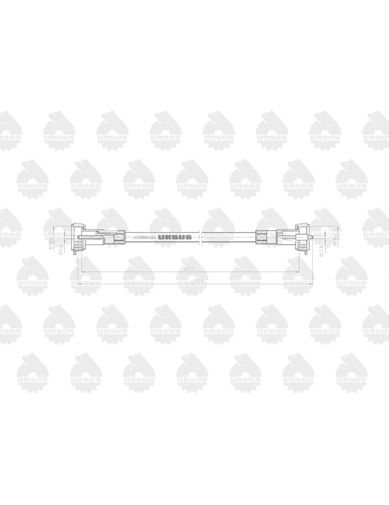 LINKA MTG VI-CYL długa
 86350966 L-2010mm
6-cyl  L01886610U