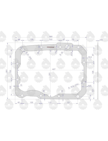 Uszczelka TYLNY MOST-SKRZYNIA
 80153091
Uszcz.tyl.most-skrzynia 89153091 2