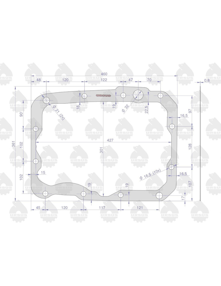 Uszczelka TYLNY MOST-SKRZYNIA
 80153091
Uszcz.tyl.most-skrzynia 89153091