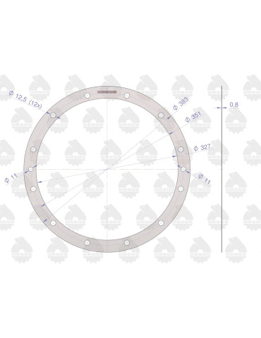Uszczelka 88175036
przedni napęd nierąbkowana
 2