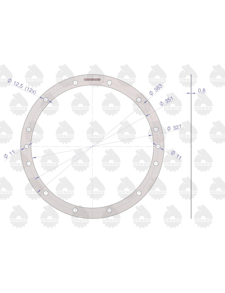 Uszczelka 88175036
przedni napęd nierąbkowana
