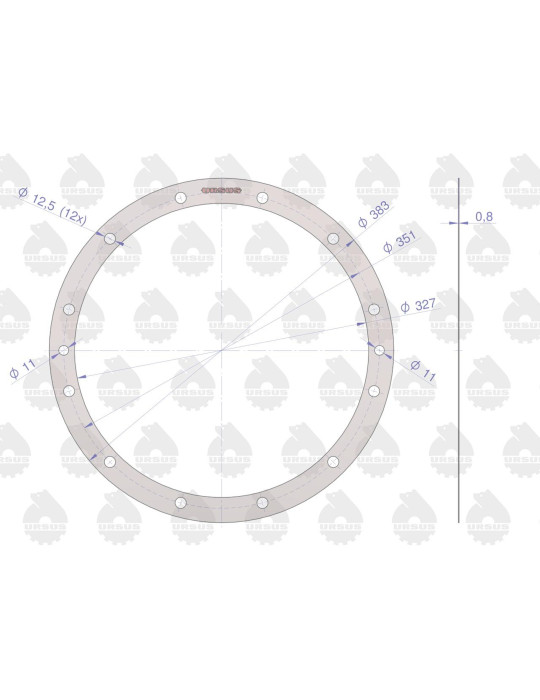 Uszczelka 88175036
przedni napęd nierąbkowana
