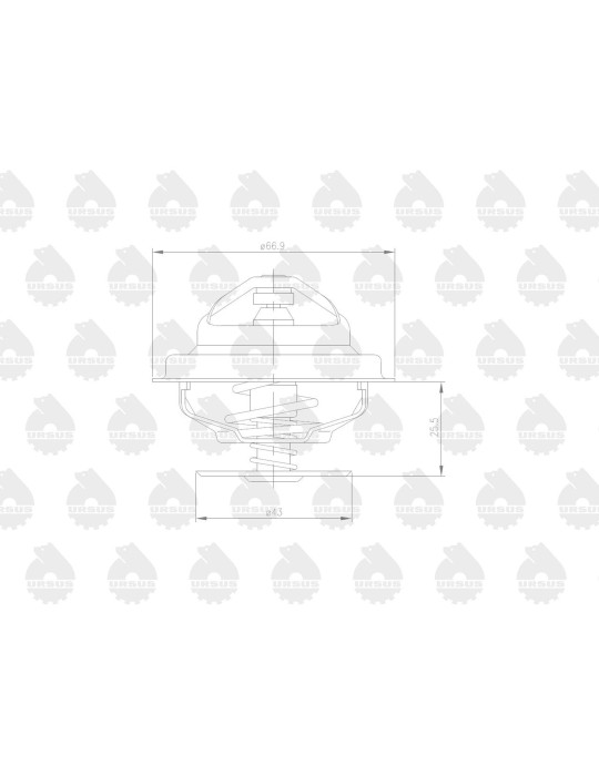 Termostat 89005904
70011316
M1577 U1614+poch. 6-cyl
