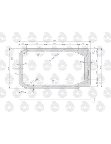 Uszczelka KORUS PODNOŚNIA HYDR.
80400005
korpusu podnośnika
AR160216 2