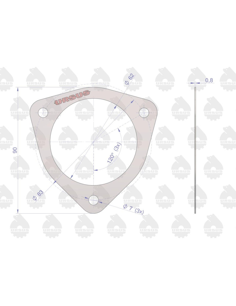 Uszczelka 80005087
tetmostatu
