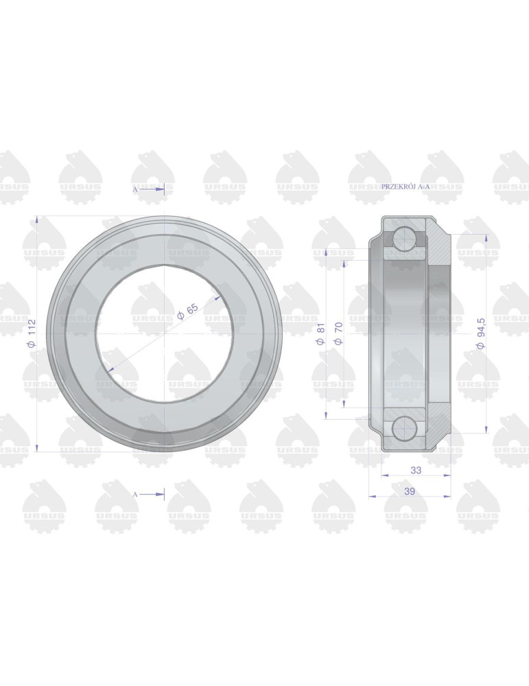 Łożysko 84107010
wyciskowe sprz. największe CRYSTAL
