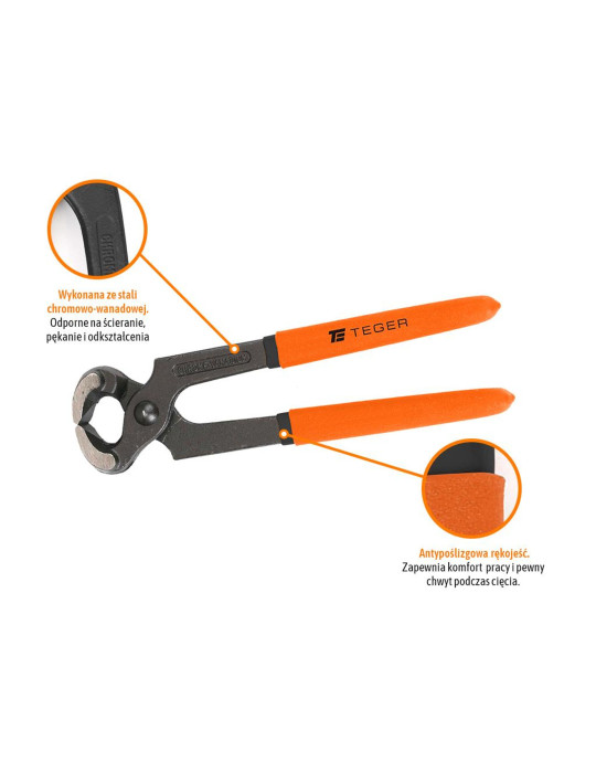 OBCĘGI 200MM TEGER
Obcęgi 200 mm / TEGER
Indeks T-W-SZB004