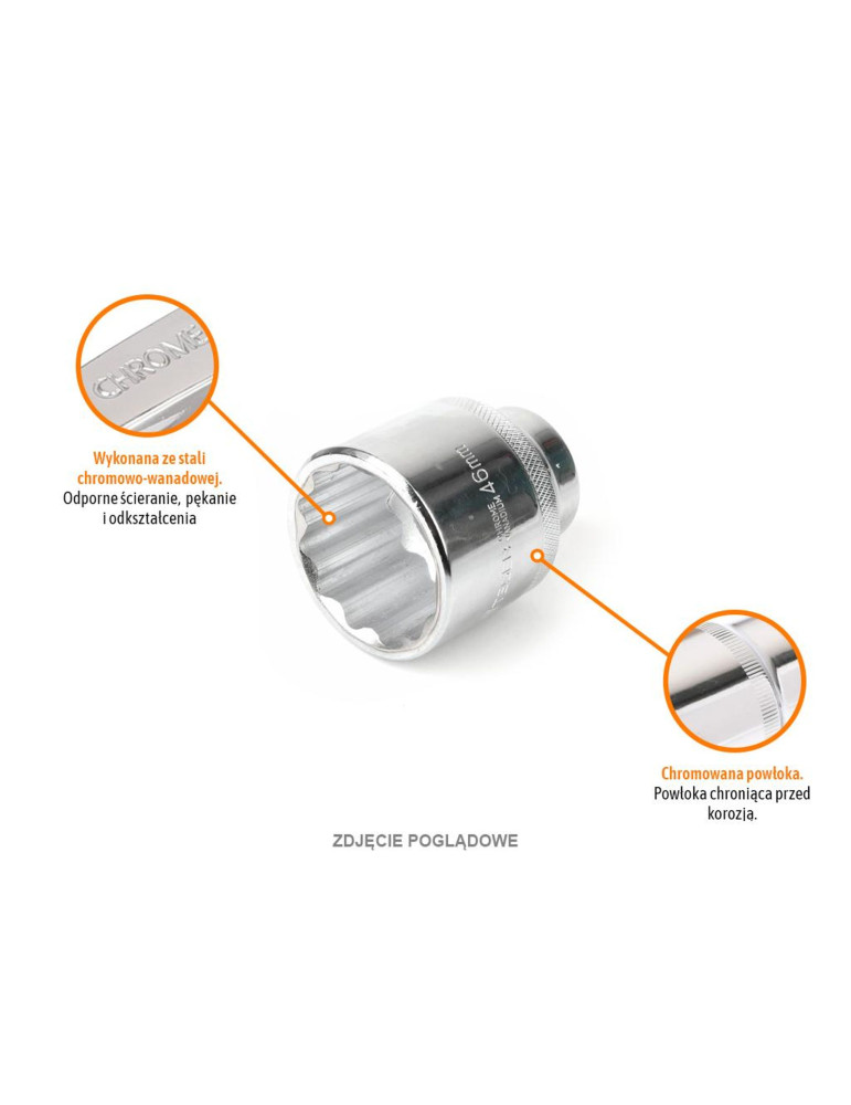 NASADKA DWUNASTOKĄTNA 3/4"19MM
T-W-KND302
Klucz nasadowy 3/4" dwunastokątny 19 mm / TEGER
