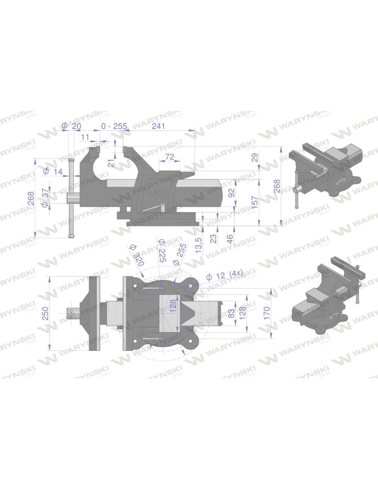 IMADŁO ŚLUSARSKIE 250MM WMI209
