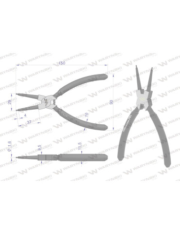 SZCZYPCE DO PIER.OSAD.W 150 PROSTE Waryński
WMP102
 2