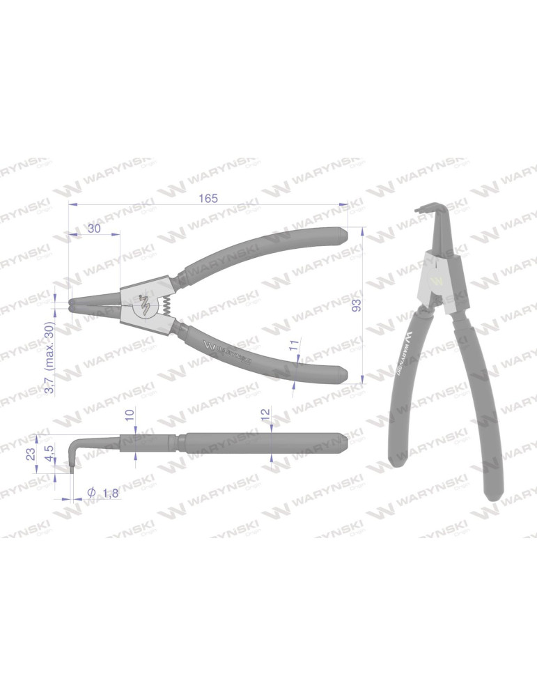 SZCZYPCE DO PIER.OSAD. Z 180 WYGIĘTE Waryński
WMP107