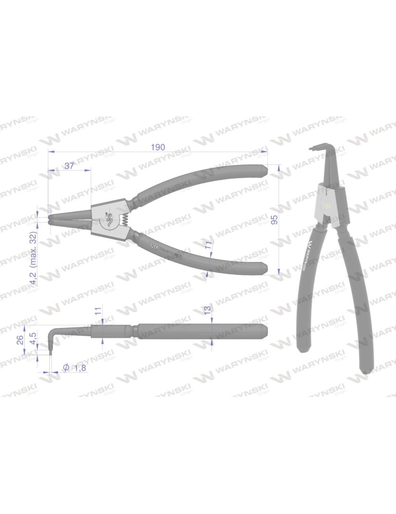 SZCZYPCE DO PIER.OSAD.Z 200 WYGIĘTE Waryński
WMP111