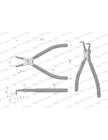 SZCZYPCE DO PIER.OSAD.W 240 WYGIĘTE Waryński
WMP116 2