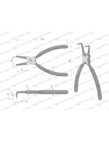 SZCZYPCE DO PIER.OSAD.W 180 WYGIĘTE Waryński
WMP108 2