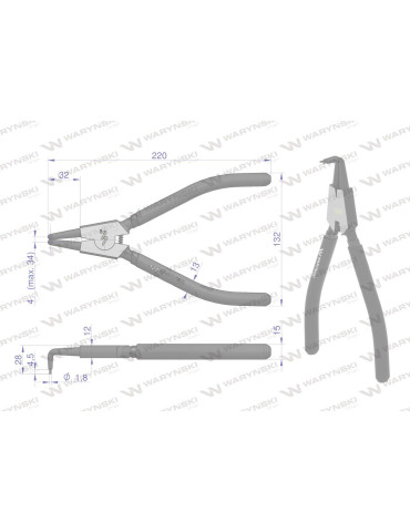 SZCZYPCE DO PIER.OSAD.Z 240 WYGIĘTE Waryński
WMP115
 2