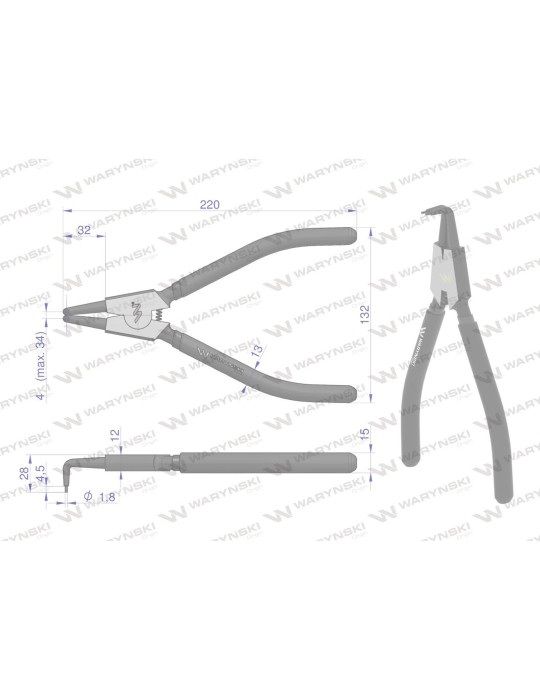 SZCZYPCE DO PIER.OSAD.Z 240 WYGIĘTE Waryński
WMP115
