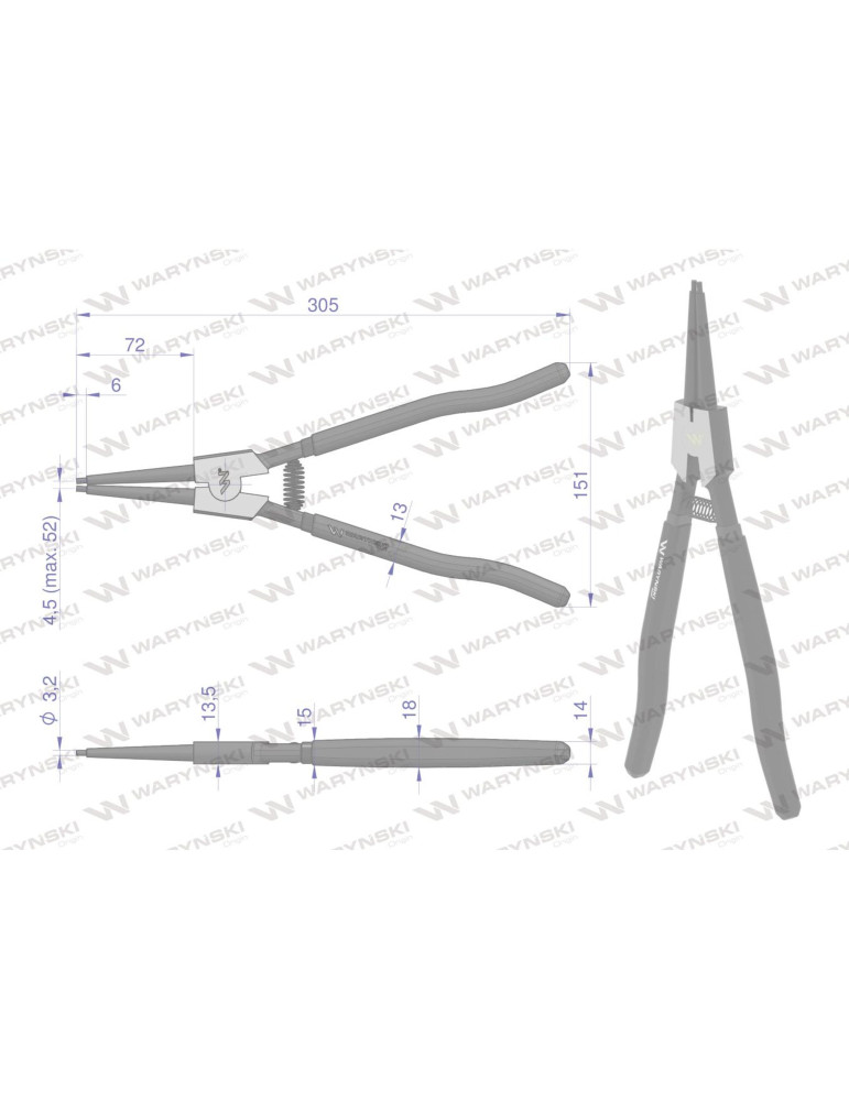 SZCZYPCE DO PIER.OSAD.Z 300 PROSTE Waryński
WMP117