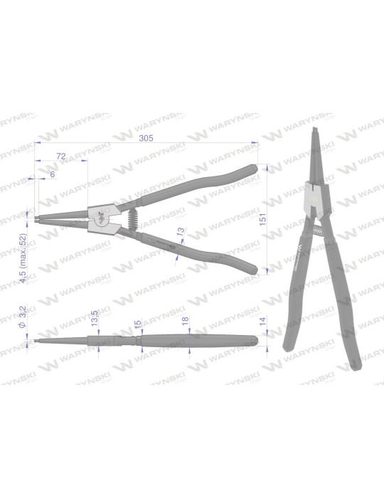 SZCZYPCE DO PIER.OSAD.Z 300 PROSTE Waryński
WMP117