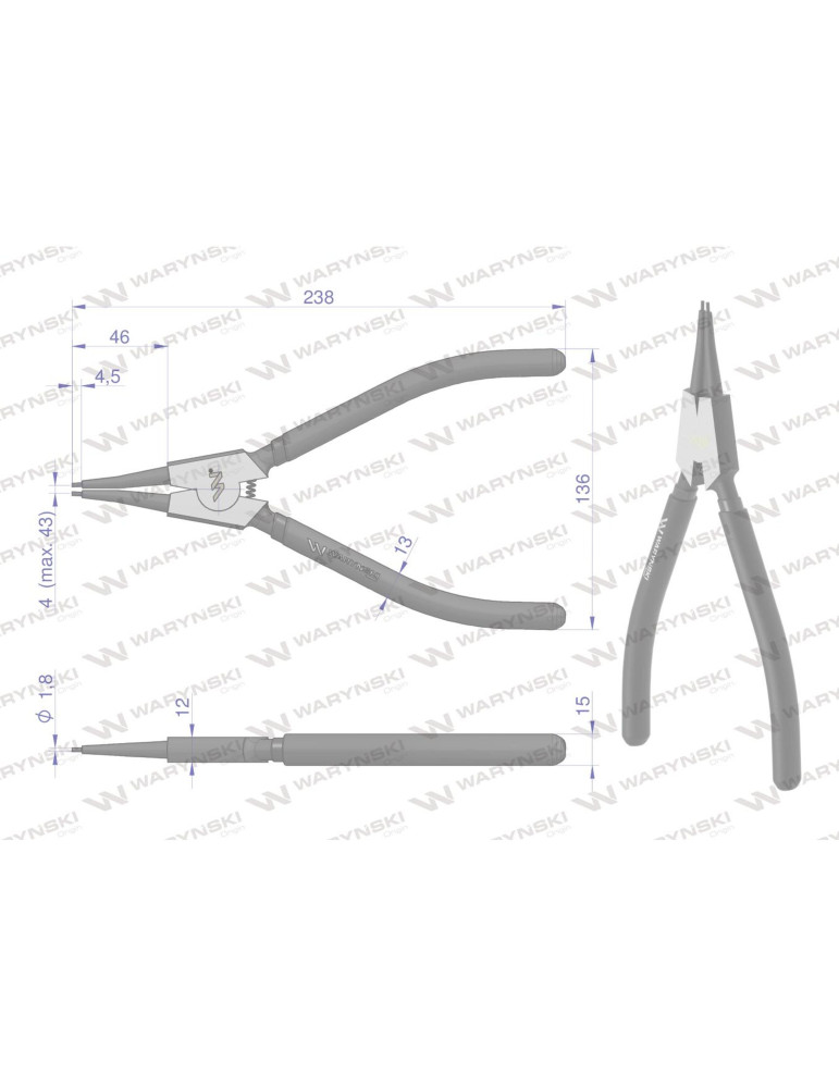 SZCZYPCE DO PIER.OSAD.Z 240 PROSTE Waryński
WMP113