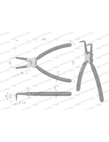 SZCZYPCE DO PIER.OSAD.W 200 WYGIĘTE Waryński
WMP112
 2