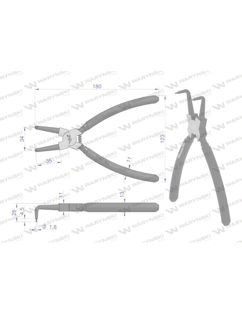 SZCZYPCE DO PIER.OSAD.W 200 WYGIĘTE Waryński
WMP112
