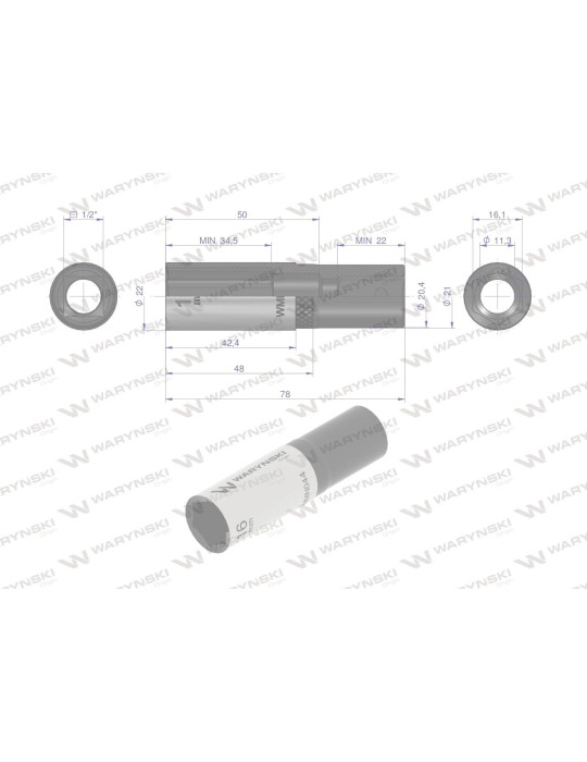 NASADKA SZEŚCIOKĄTNA 1/2"16MM DŁUGA Waryński
WMN044
