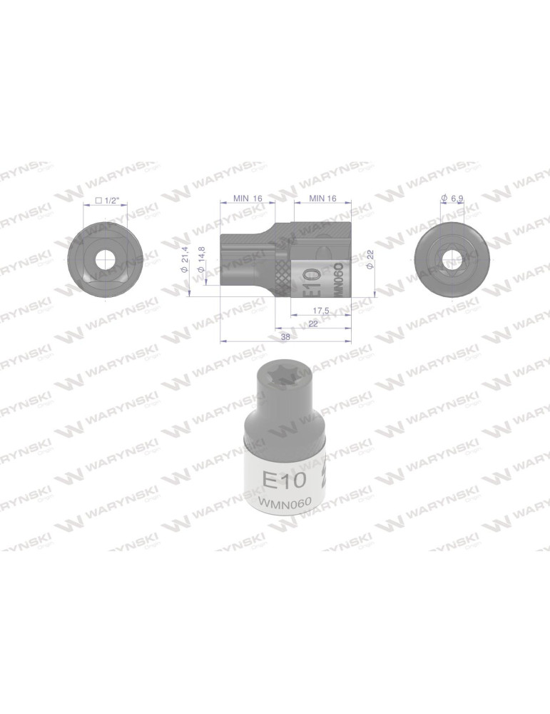 NASADKA STAR 1/2"E10 Waryński
WMN060