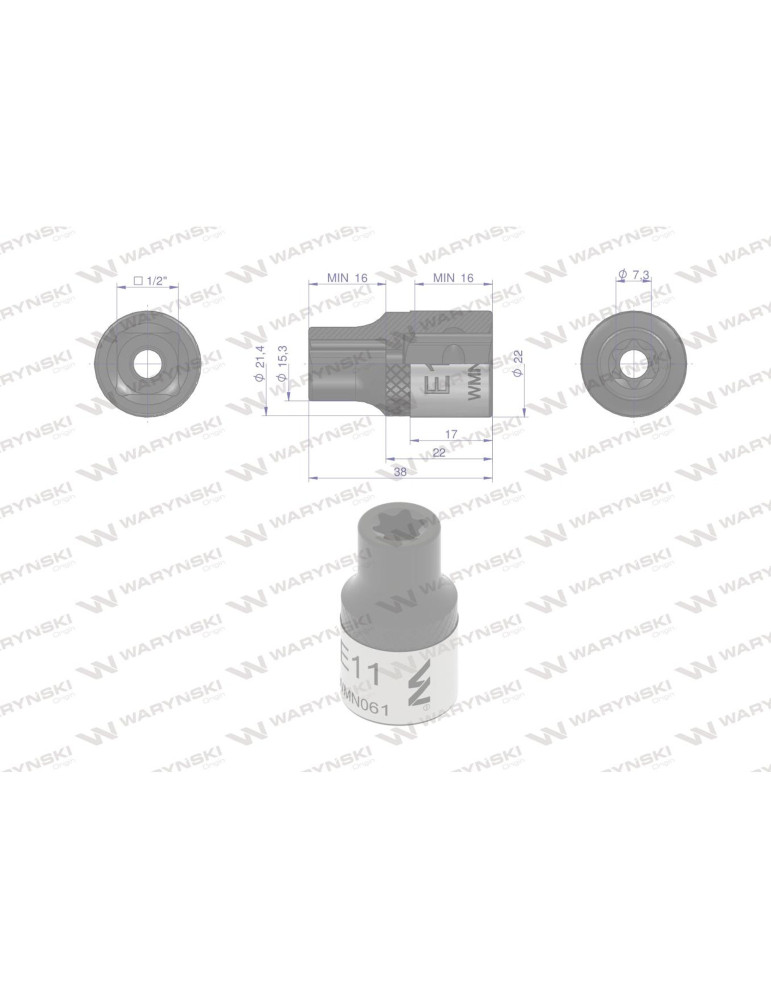 NASADKA STAR 1/2" E11 Waryński
WMN061