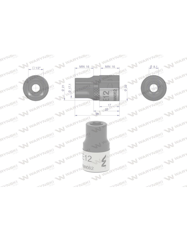 NASADKA STAR 1/2" E12 Waryński
WMN062