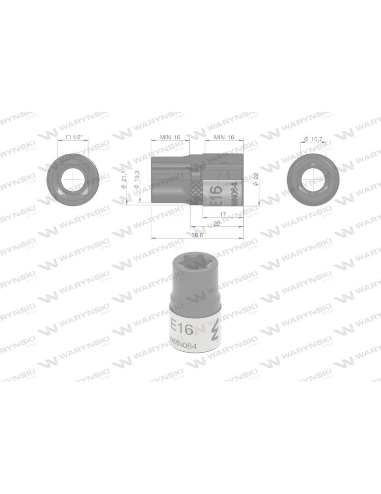 NASADKA STAR 1/2" E16 Waryński
WMN064