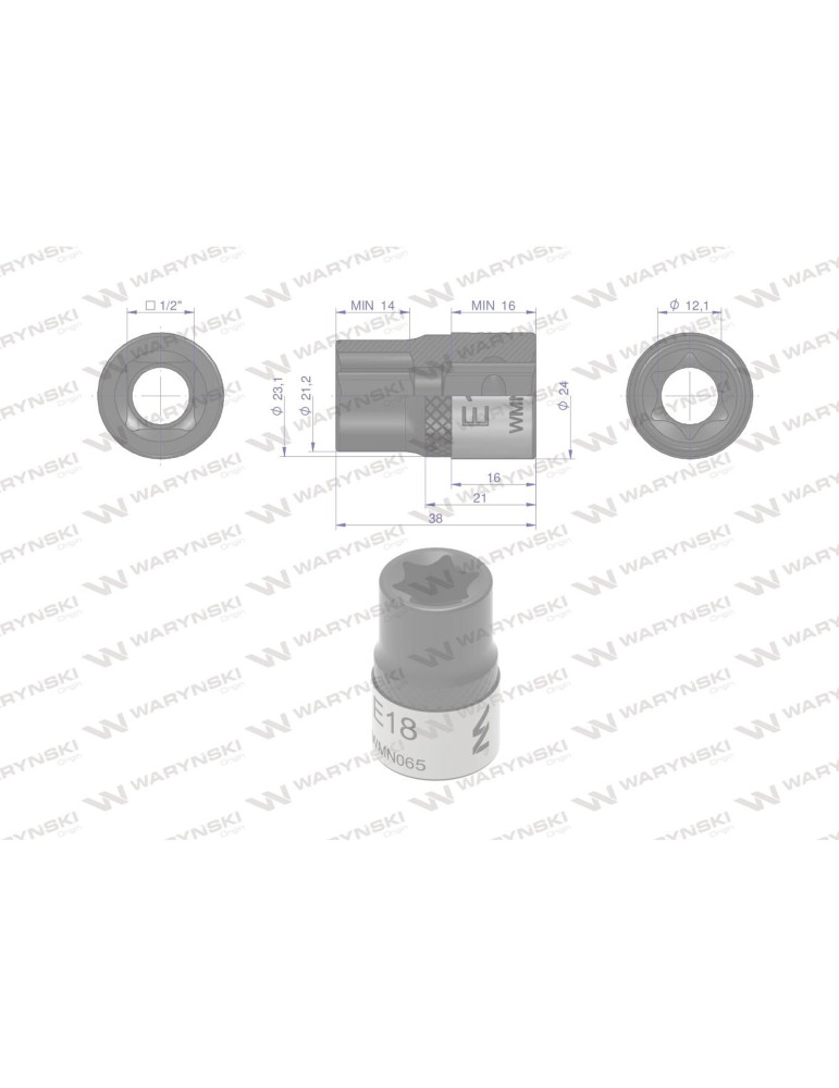 NASADKA STAR 1/2" E18 Waryński
WMN065