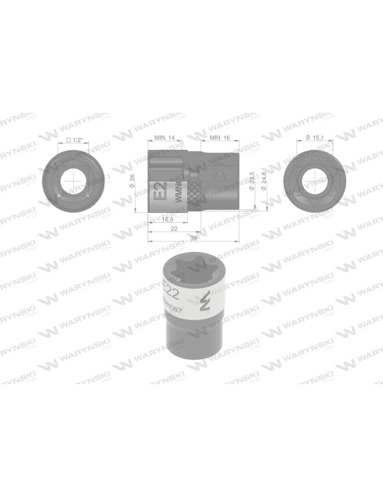 NASADKA STAR 1/2" E22 Waryński
WMN067