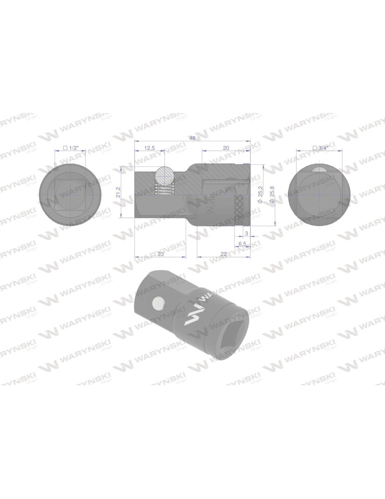 REDUKCJA 1/2"-3/4" 25MM Waryński
WMN240
