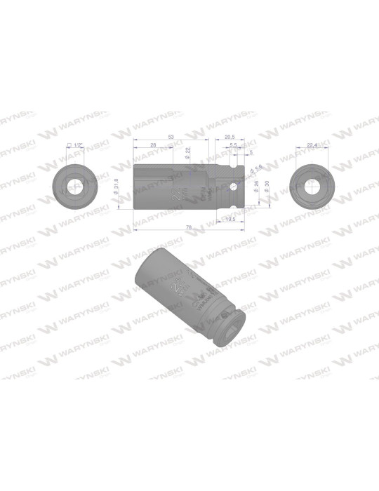 NASADKA UDAROWA SZEŚCIOK.1/2"22 DŁ Waryński
WMU040 CrMo