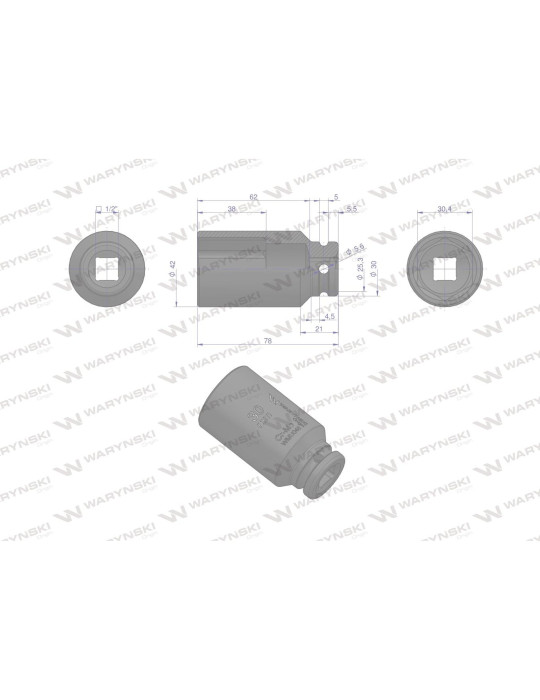 NASADKA UDAROWA SZEŚCIOK.1/2"30 DŁ Waryński
WMU048 CrMo