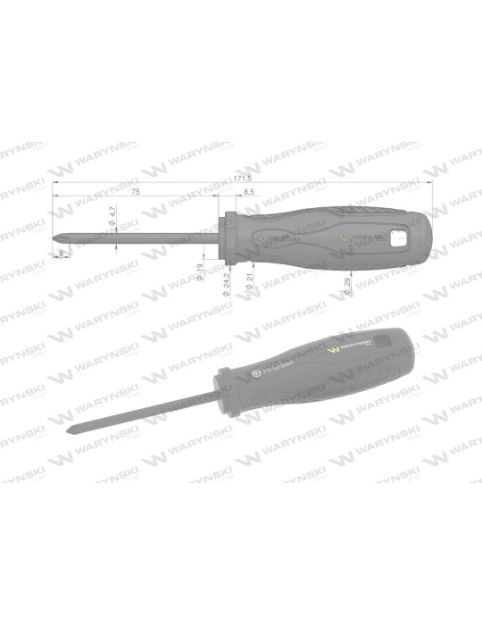 WKRĘTAK PH1 75MM WARYŃSKI
WMW011
