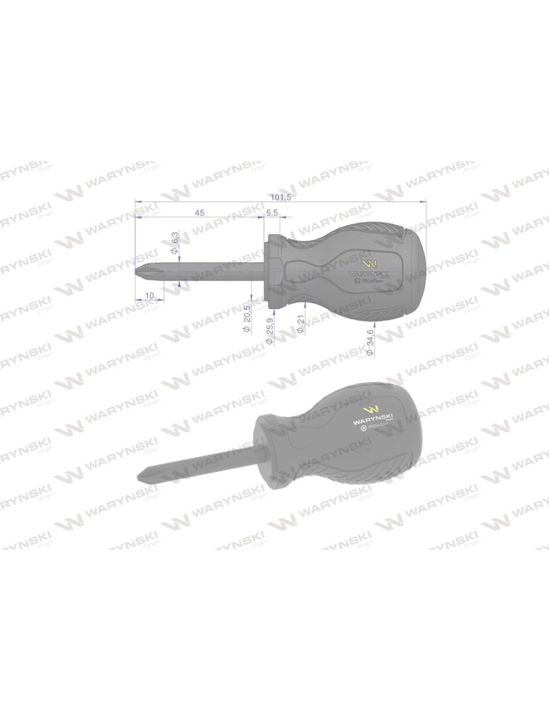 WKRĘTAK PH2 45mm WARYŃSKI
WMW015