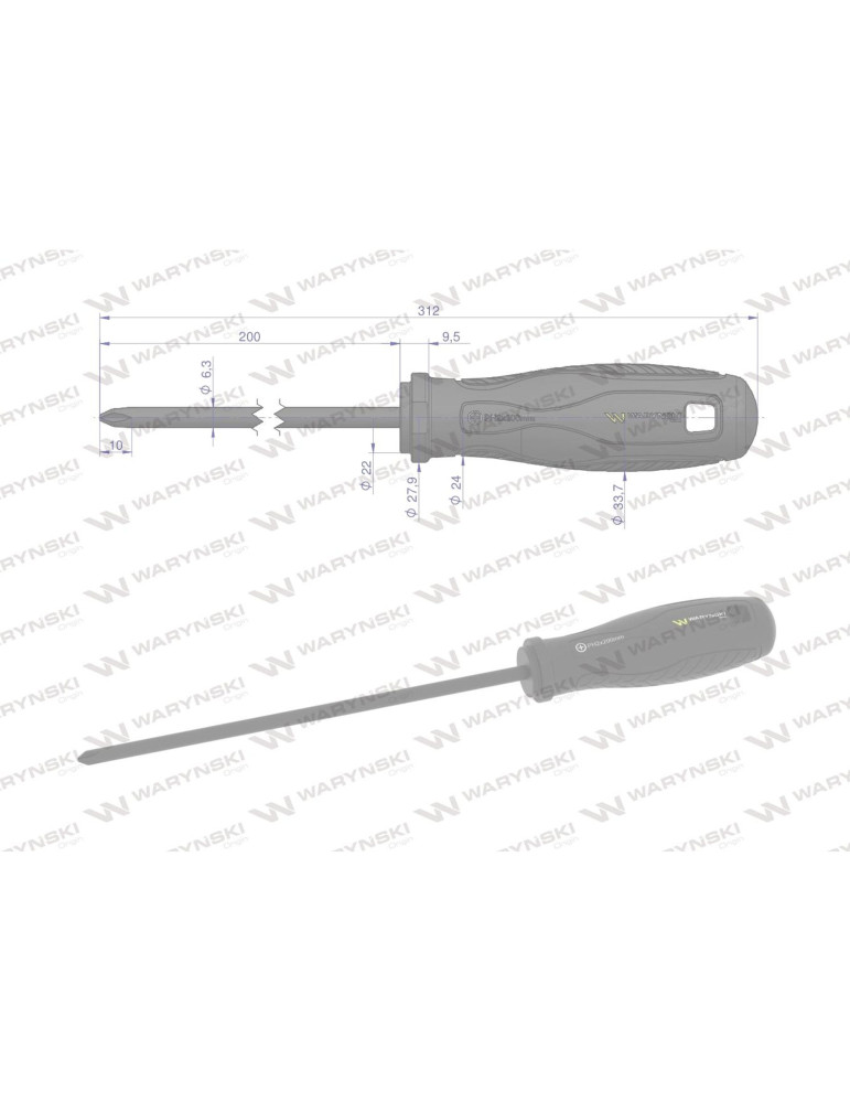 WKRĘTAK PH2 200MM WARYŃSKI
WMW016