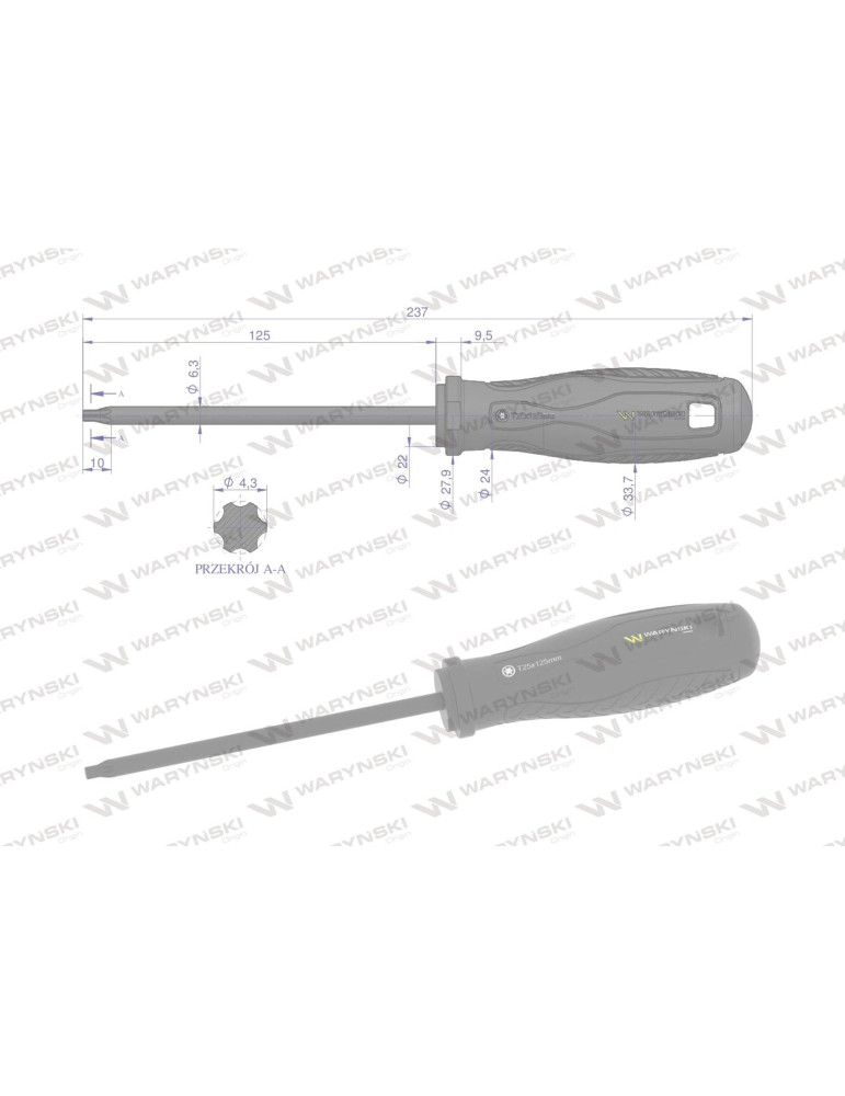 WKRĘTAK T25 125MM WARYŃSKI
WMW028
