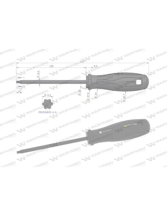 WKRĘTAK T25 125MM WARYŃSKI
WMW028