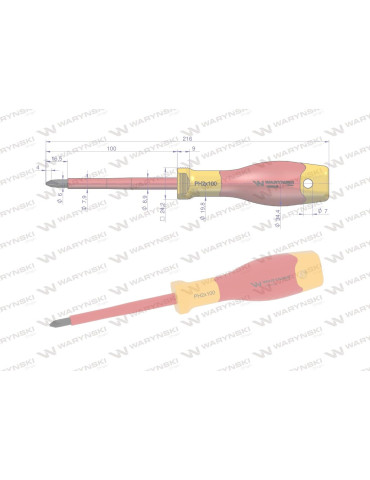 WKRĘTAK PH2 100MM IZOLOWANY WARYŃSKI
WMW045 2